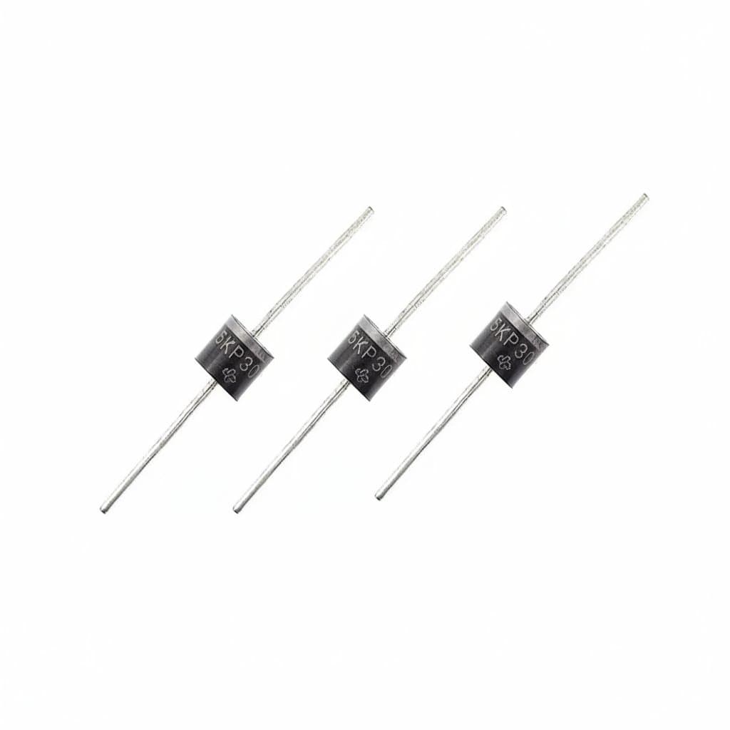 5PCS 5000W TVS Diode Assortment including 5KP26A, 5KP28A, 5KP30A, and 5KP33A models for circuit protection