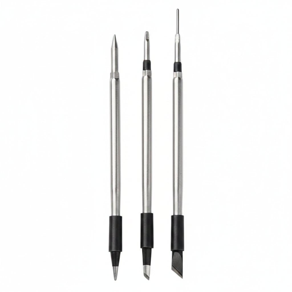 Soldering Iron Tips | 3-Piece Set for 5V USB Irons | Various Shapes for Precision Work