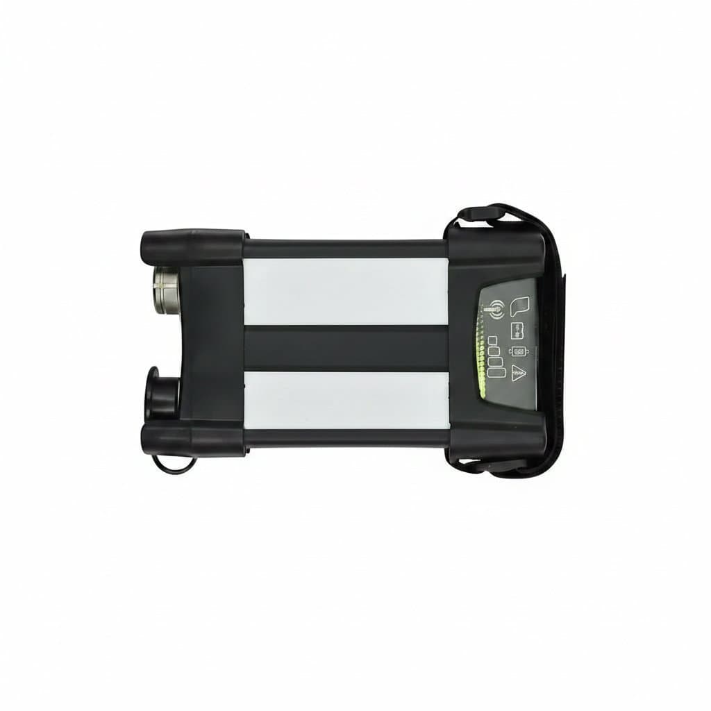 VOCOM II diagnostic tool for Volvo vehicles, premium PTT 2.8.150 technical tool with 88830400 interface, designed by DEV2TOOL for comprehensive vehicle diagnostics.