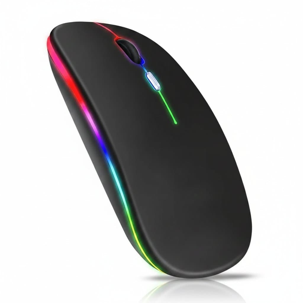 Lefon F26C wireless ergonomic vertical mouse with OLED screen, rechargeable battery, and Bluetooth connectivity for PC and laptop gaming.