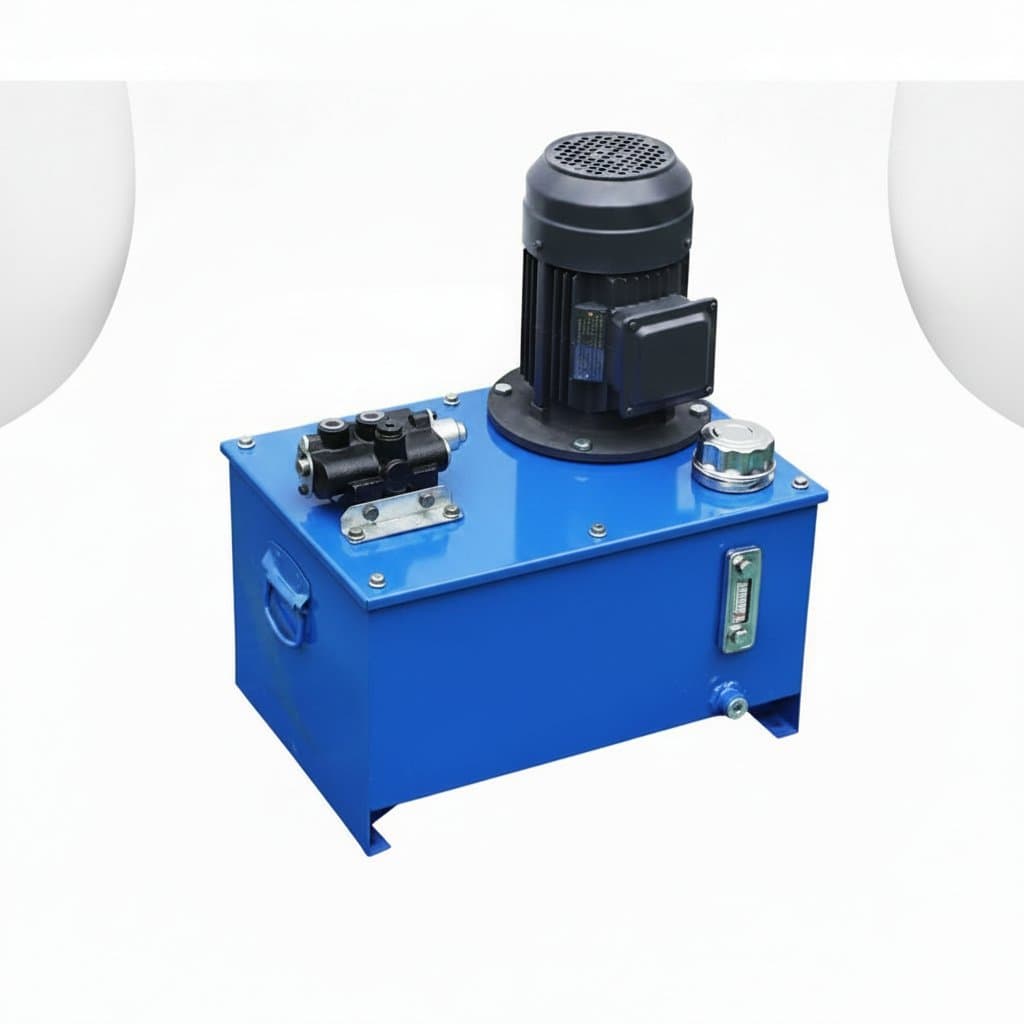 Customizable 380v electric hydraulic pump station with manual electromagnetic valve, a compact lifting system for machine tools.