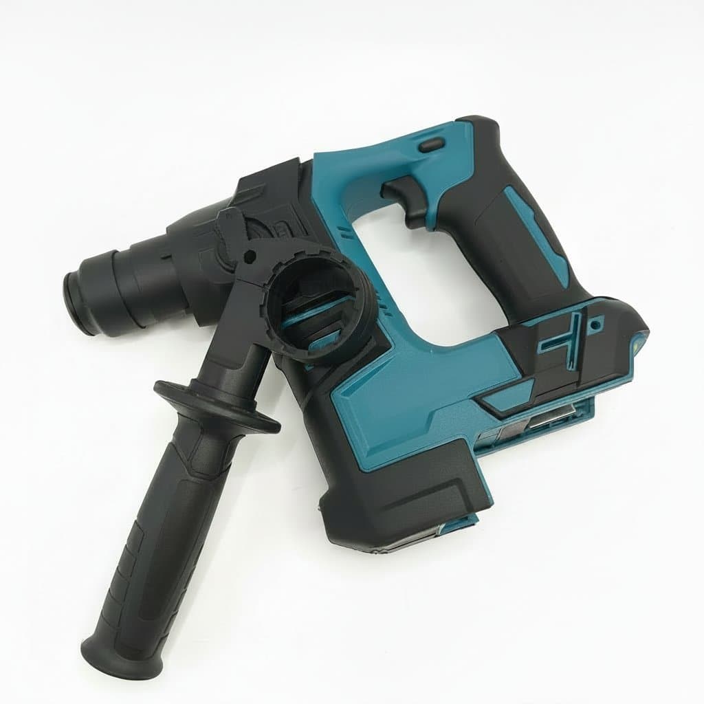 Makita HR140D 18V Cordless Brushless Hammer Drill, a professional-grade power tool with lithium-ion battery and ergonomic grip.
