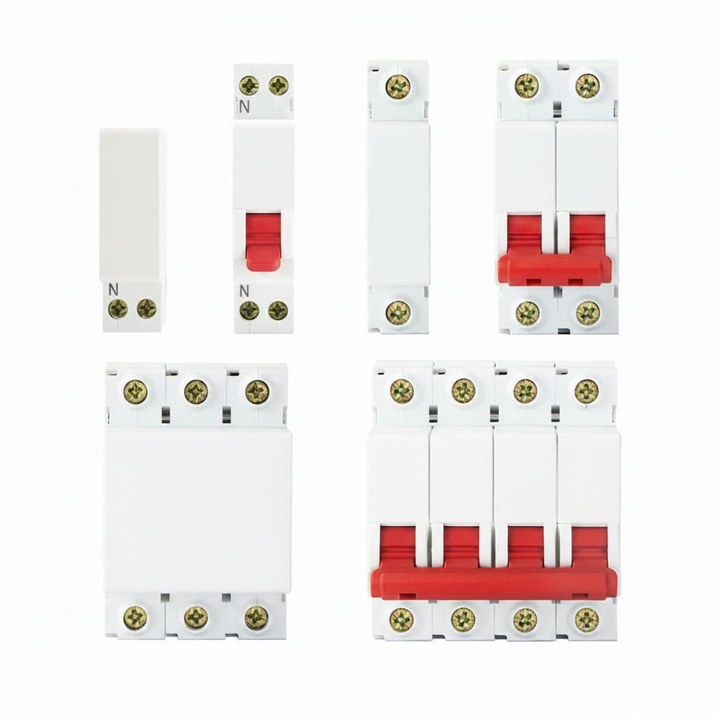 DELIXI DZ47s AC MCB Circuit Breaker with C Curve for overload protection, rated 6A-125A and 230/400V for industrial control boxes.