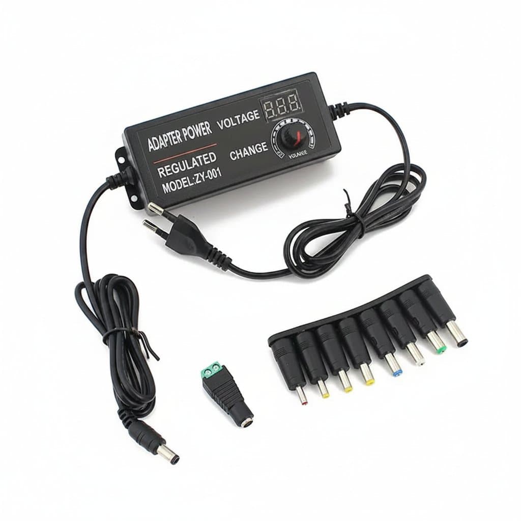 AC Adjustable Power Supply 3V-24V 3A AC DC with 9 Plug Conne - Premium Electronics & Components > Power Supplies with professional quality and features
