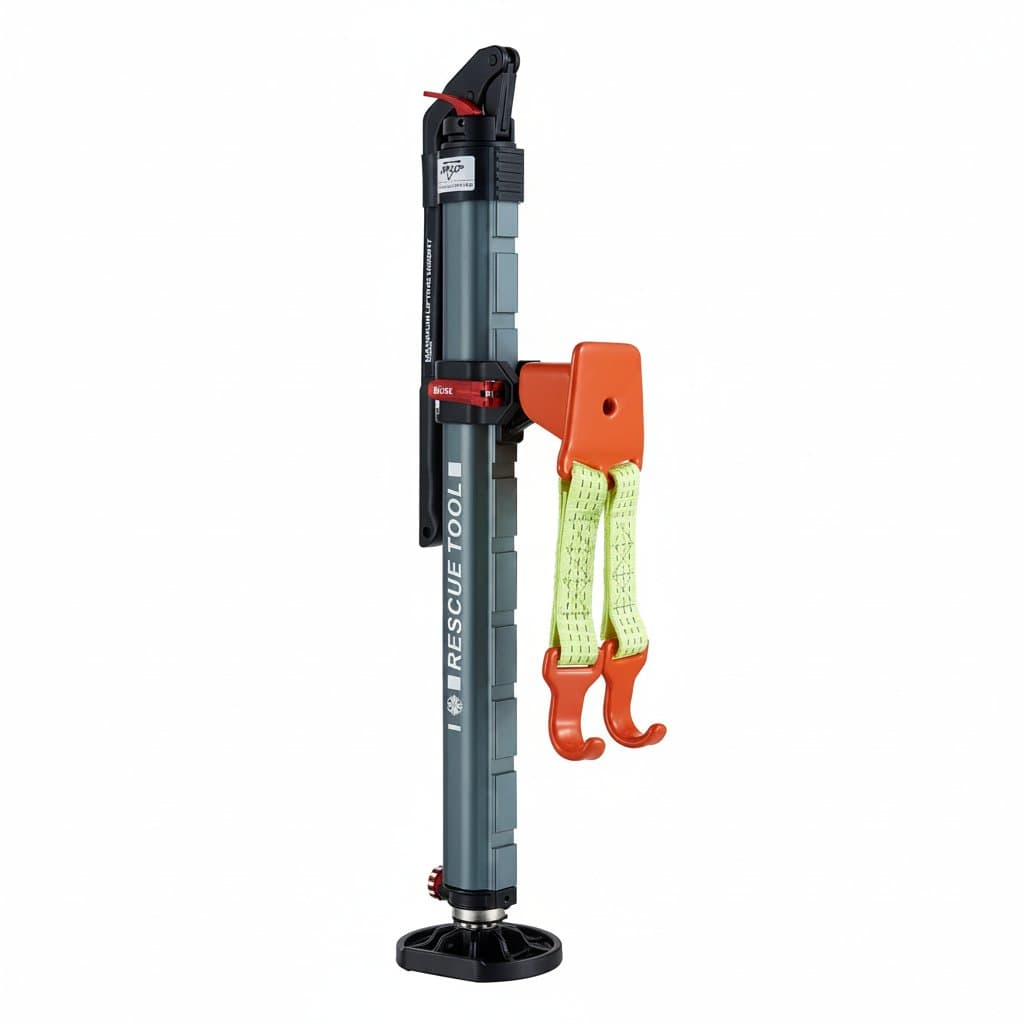 Multifunction 2.5T Hydraulic Car Jack and Porta Power Kit for body repair, featuring a durable aluminum and steel construction.