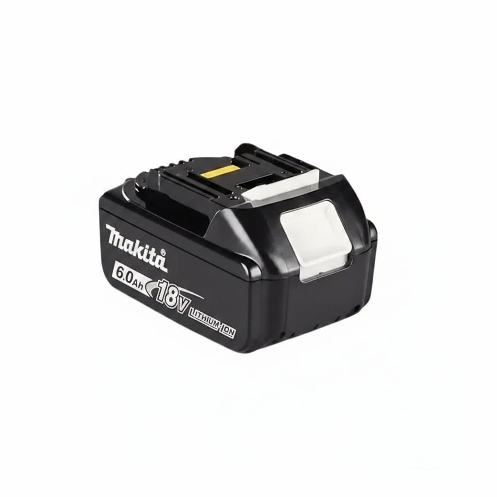 Genuine 18V Makita replacement lithium battery, 6Ah and 5Ah models compatible with BL1840, BL1830B, and BL1850B tools.