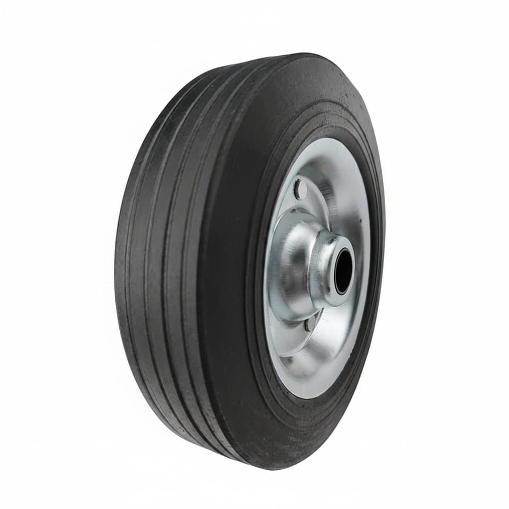 Durable 200 x 50 mm replacement spare wheel for trailer jack jockey wheel, essential RV camper components and caravan parts accessories. Perfect for use with wheel chocks.