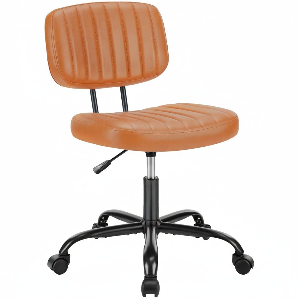 JHK Armless Office Desk Chair Back Lumbar Support Height Adj - Premium Home & Kitchen > Furniture with professional quality and features