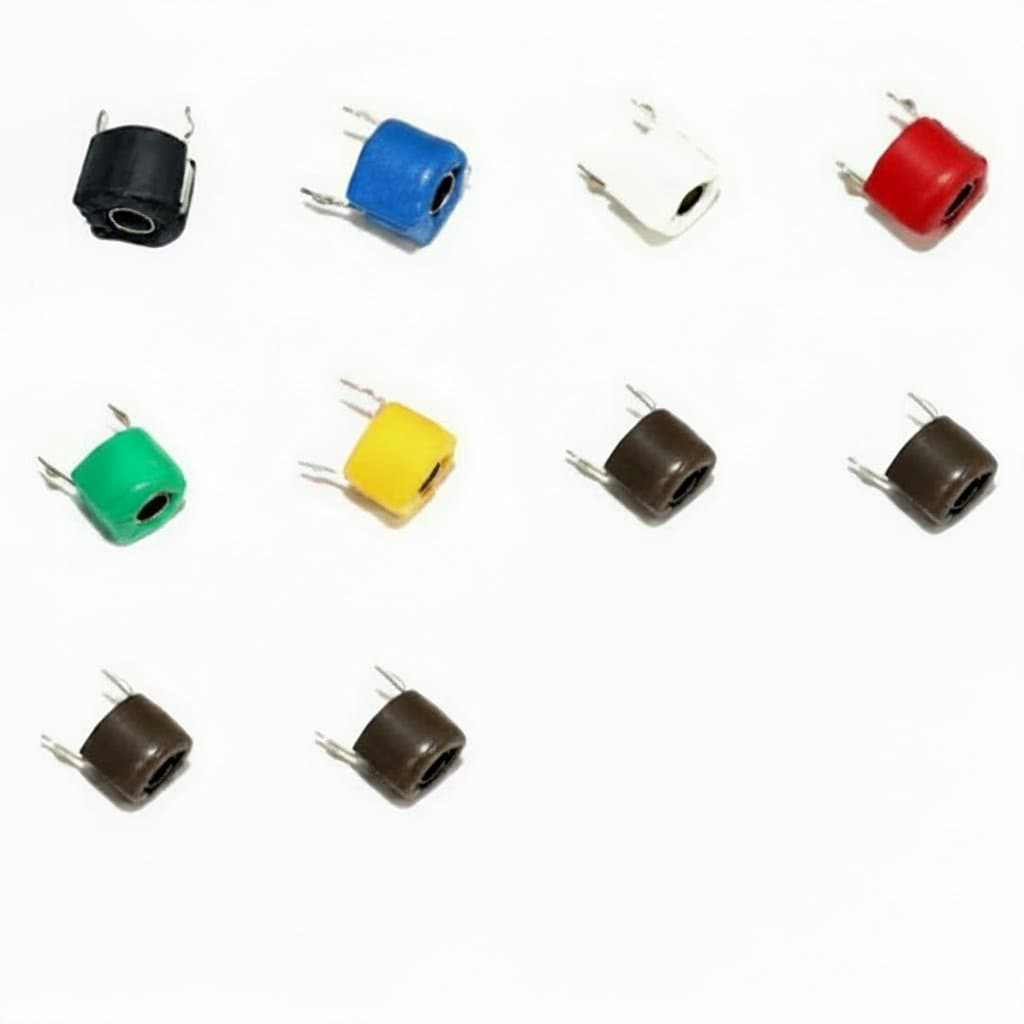 JML06-1 variable ceramic capacitor set of 10 pieces with values from 3PF to 120PF for trimmer adjustment in electronic projects.