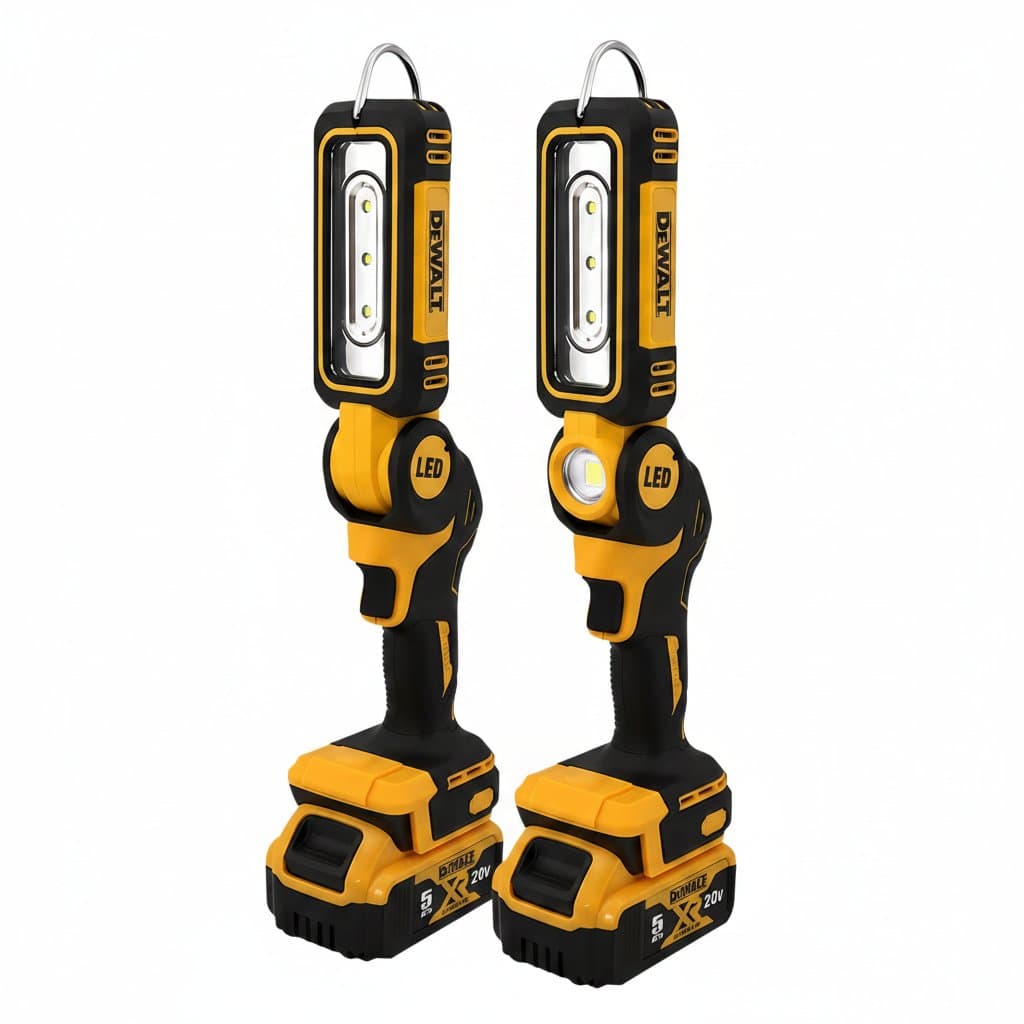 Dewalt 20V Lithium Battery 90 Degree Folding LED Work Light Handheld Multifunctional Portable Camping Torch for Outdoor Camping - Image 1