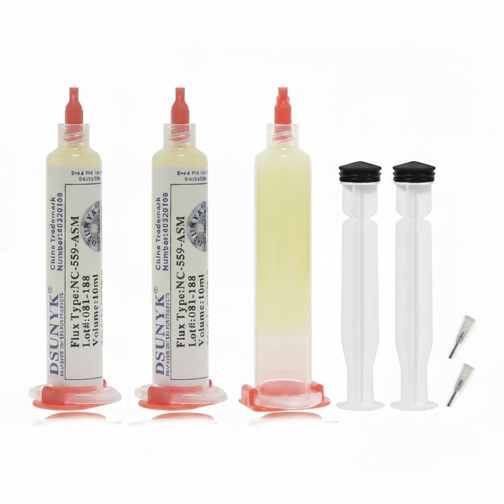 No-Clean Solder Flux | 10cc Syringe | SMD BGA Reballing & Welding - Image 1