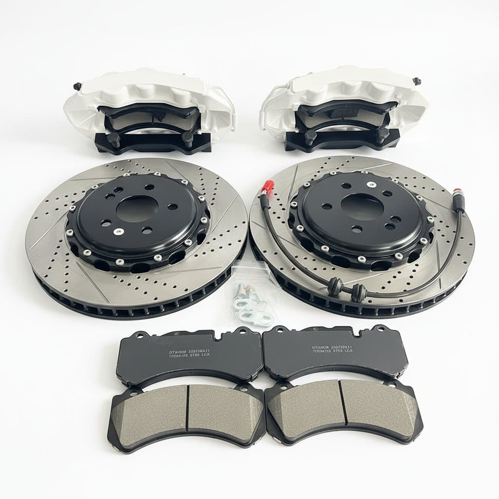 A high-performance 6-piston brake kit featuring large 360x32mm brake pads and rotors for Mercedes-Benz Viano (W639).