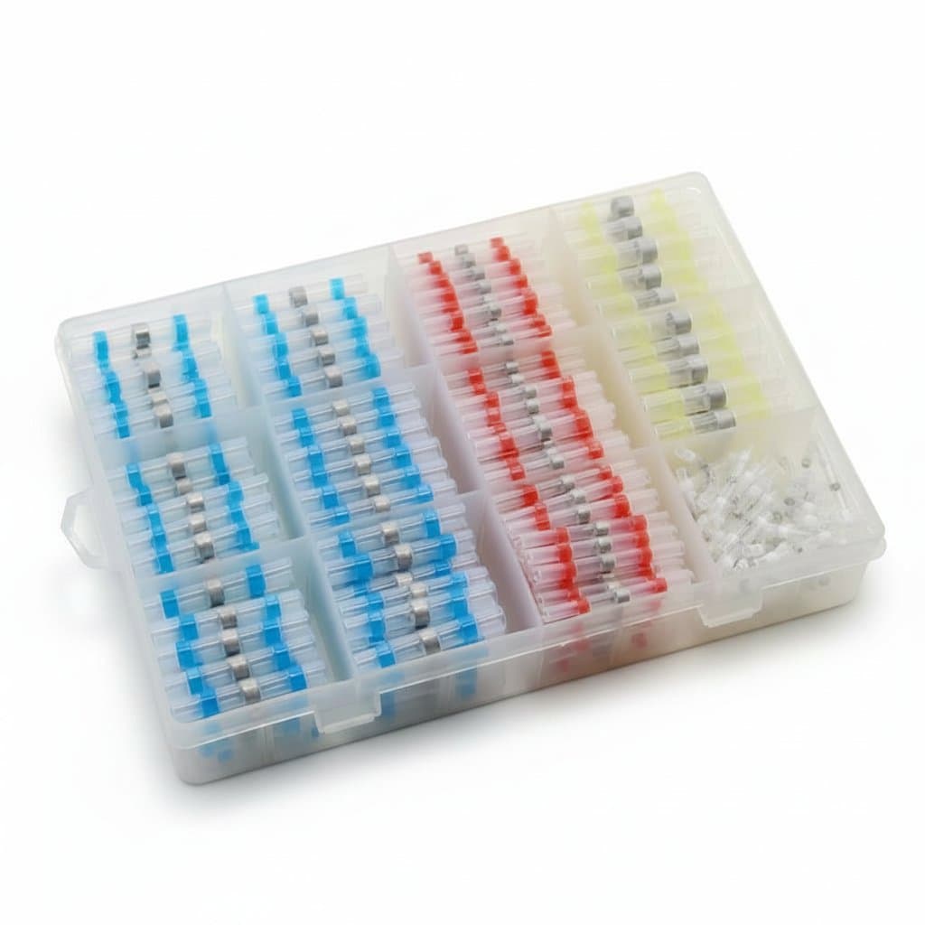 Heat Shrink Solder Connectors | Waterproof Electrical Wire Splices | 50-500 Pc Set - Professional Grade Tool