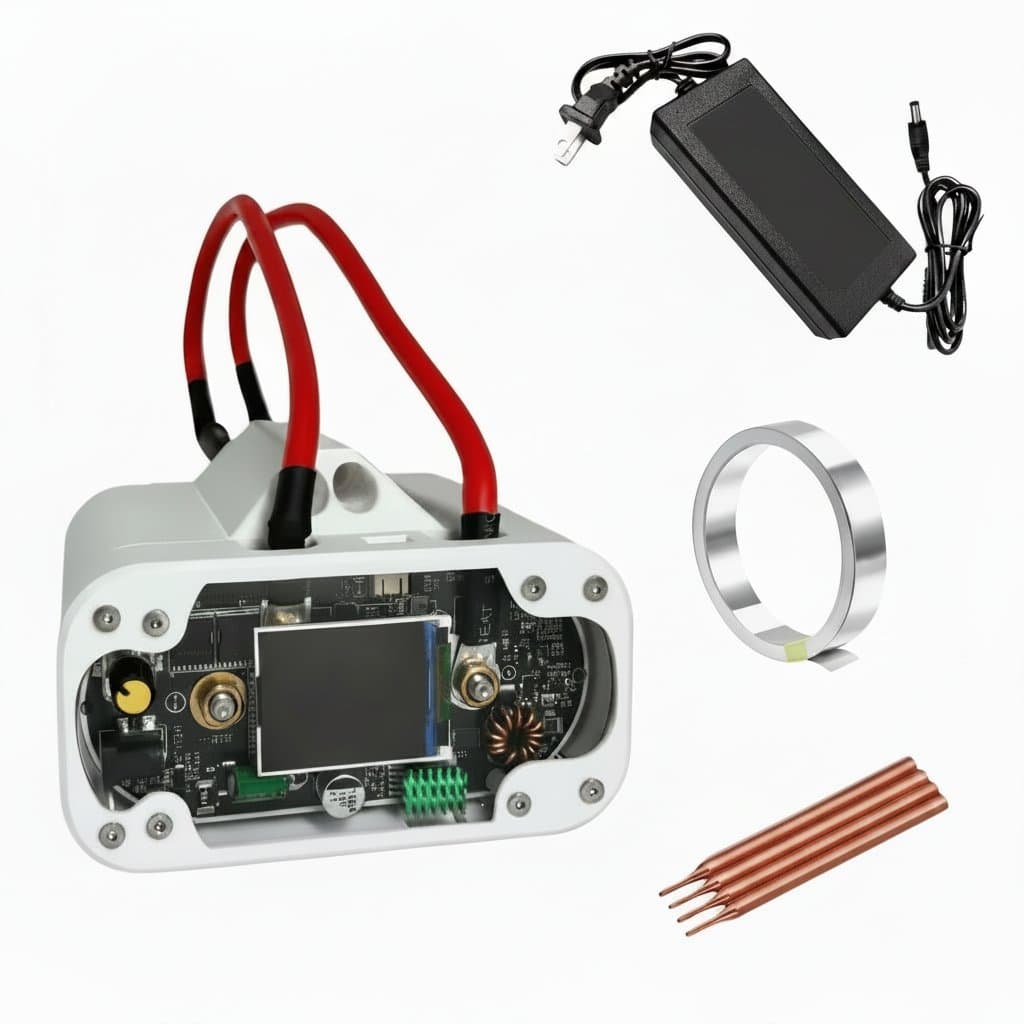 Dual Super Capacitor Spot Welder | 2500A 6V for Battery Packs | Welds 0.1-0.4mm Nickel