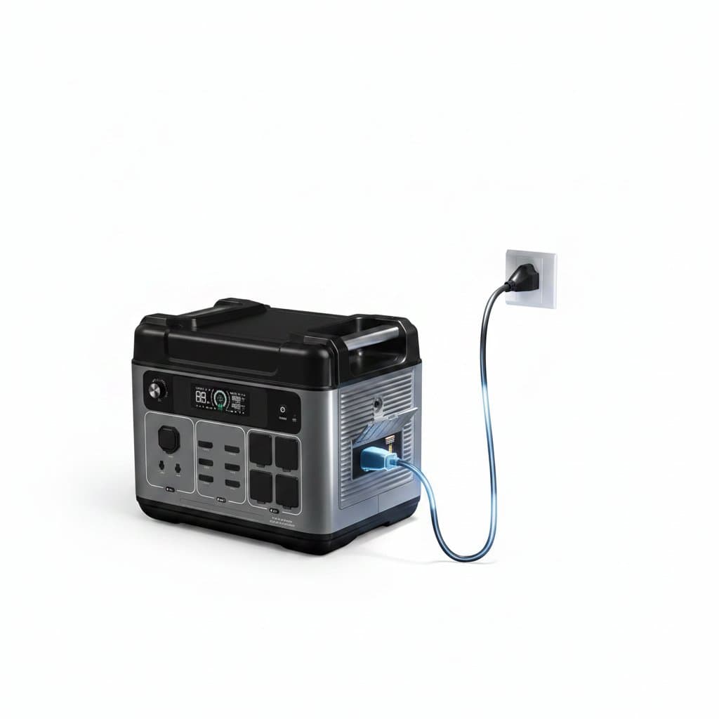 Plus Solar Power Station | 2048Wh Capacity | 2400W Output with 200W Solar Panel | Fast Charging & Smart App Control