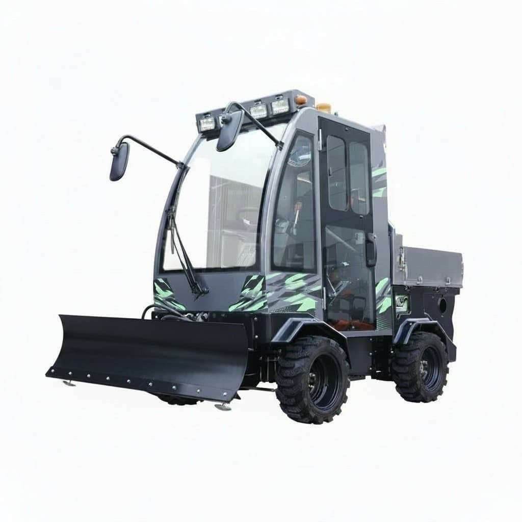 Professional-Grade Ride-On Snow Blower | Heavy-Duty Snow Removal | Customizable Plow Attachment