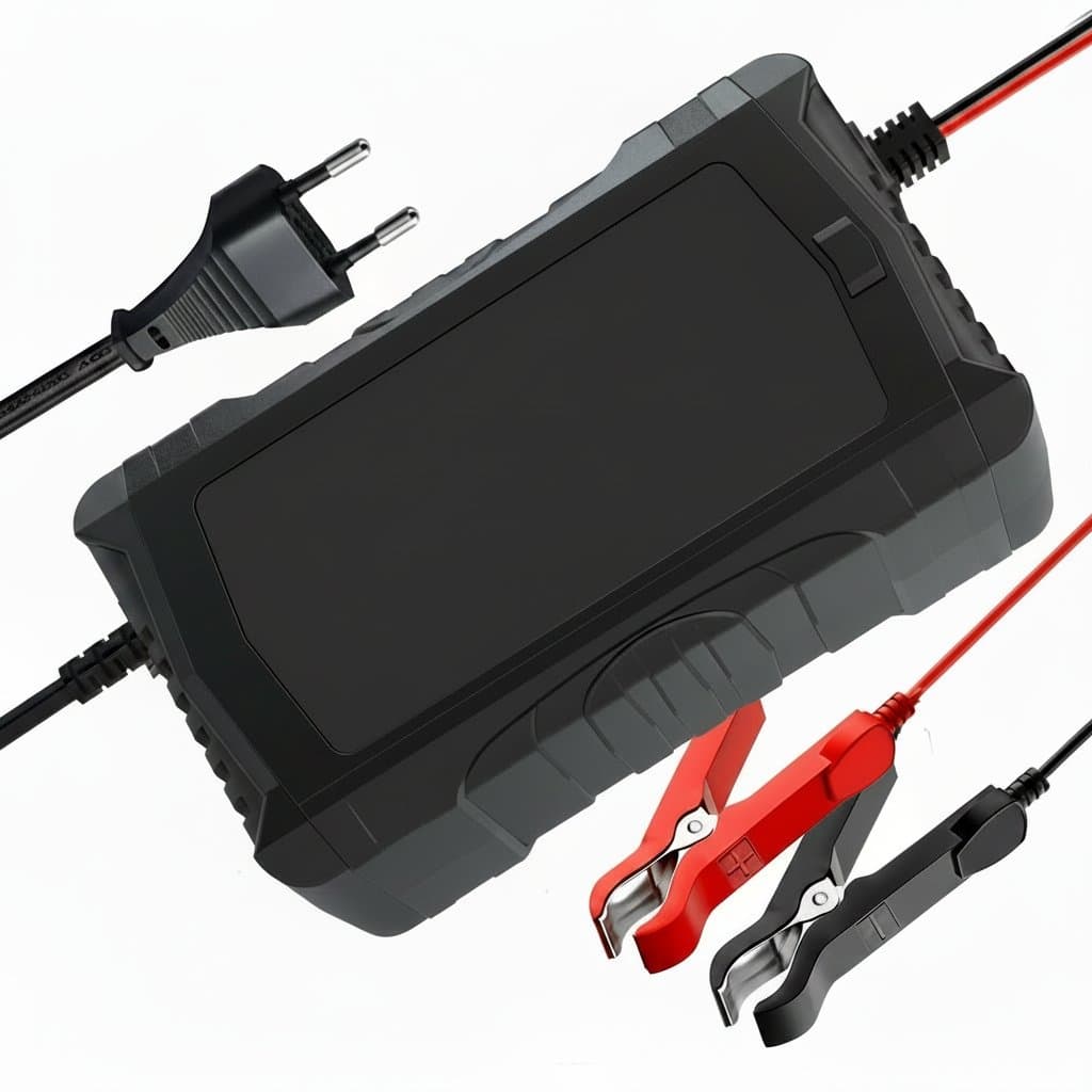 Automatic Car Battery Charger, a compact device for vehicle power.