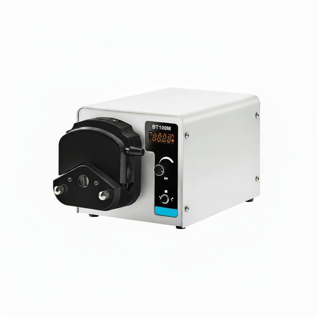 CHONRY BT100M Digital Peristaltic Pump, 110V/220V, 380ml/min, ideal for precise liquid transfer like a power steering pump.