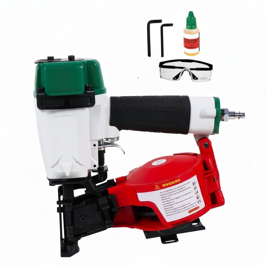 15-Degree Roofing Nail Gun | Efficient Coil Nailer for Roof Installation | Fits 3/4-Inch to 1-3/4-Inch Nails | CN45N Model - Image 1