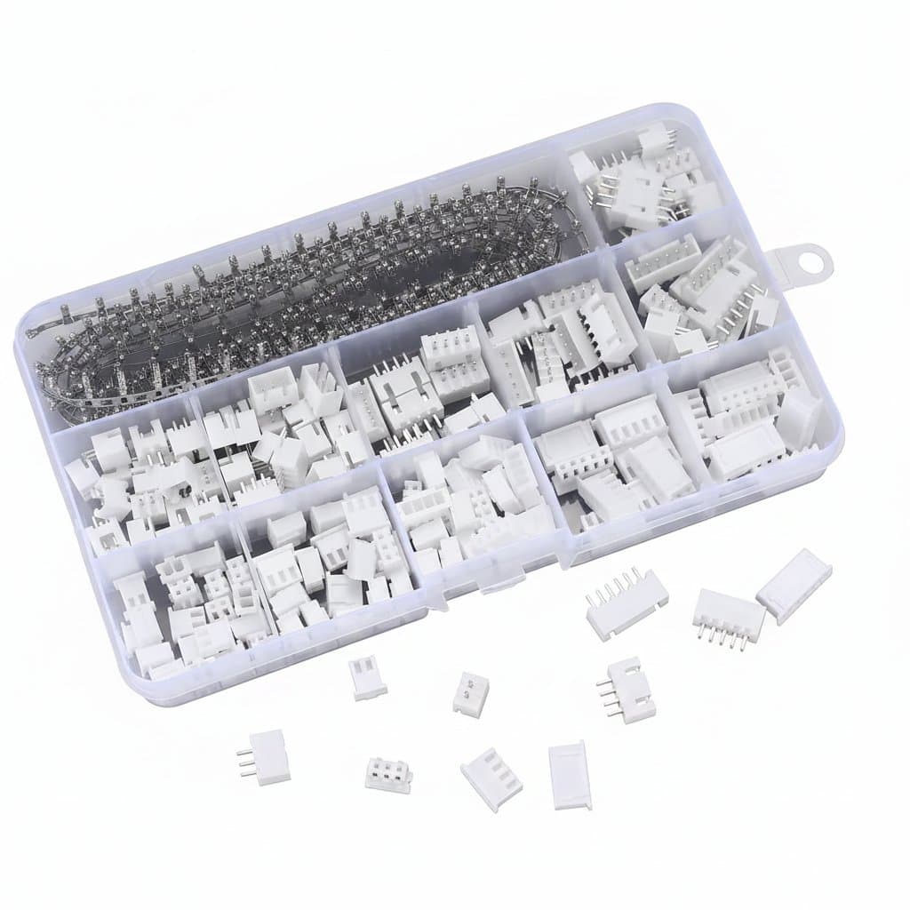 XH 2.54mm Connector Kit | 230-Piece Terminal & Housing Set | Secure Wire Connections - Image 1