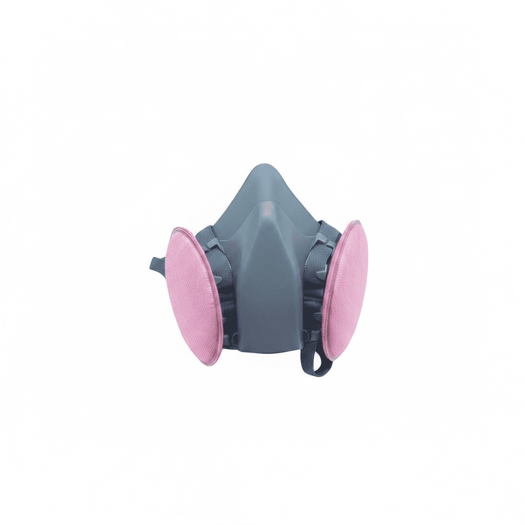 7502 Silicone Respirator Gas Mask with 2097 Filter and Goggles Set for dust, spray painting, and welding safety
