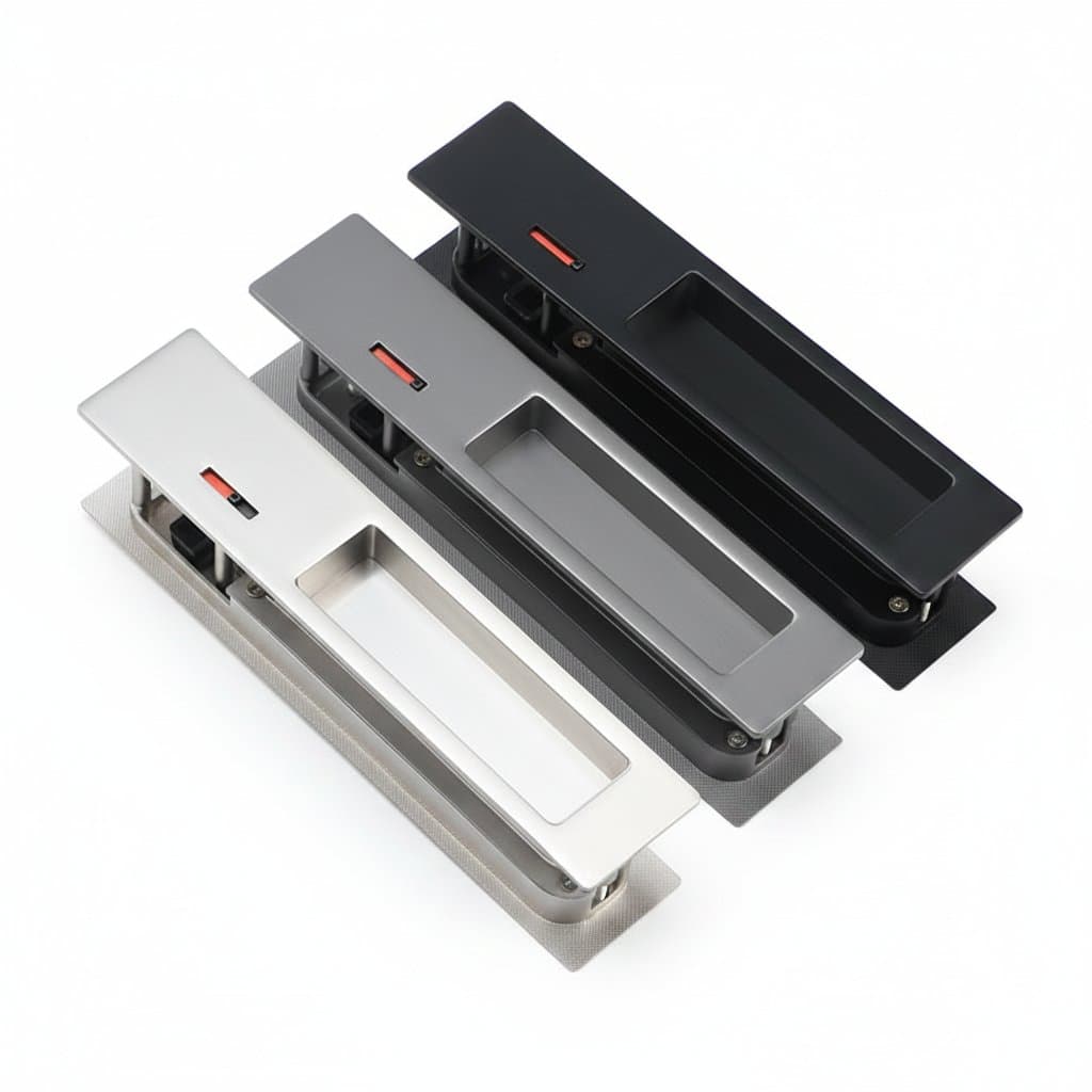 Sliding Door Lock | Push-Pull Hook Design | Hidden Handle for Bathroom Kitchen Wardrobe