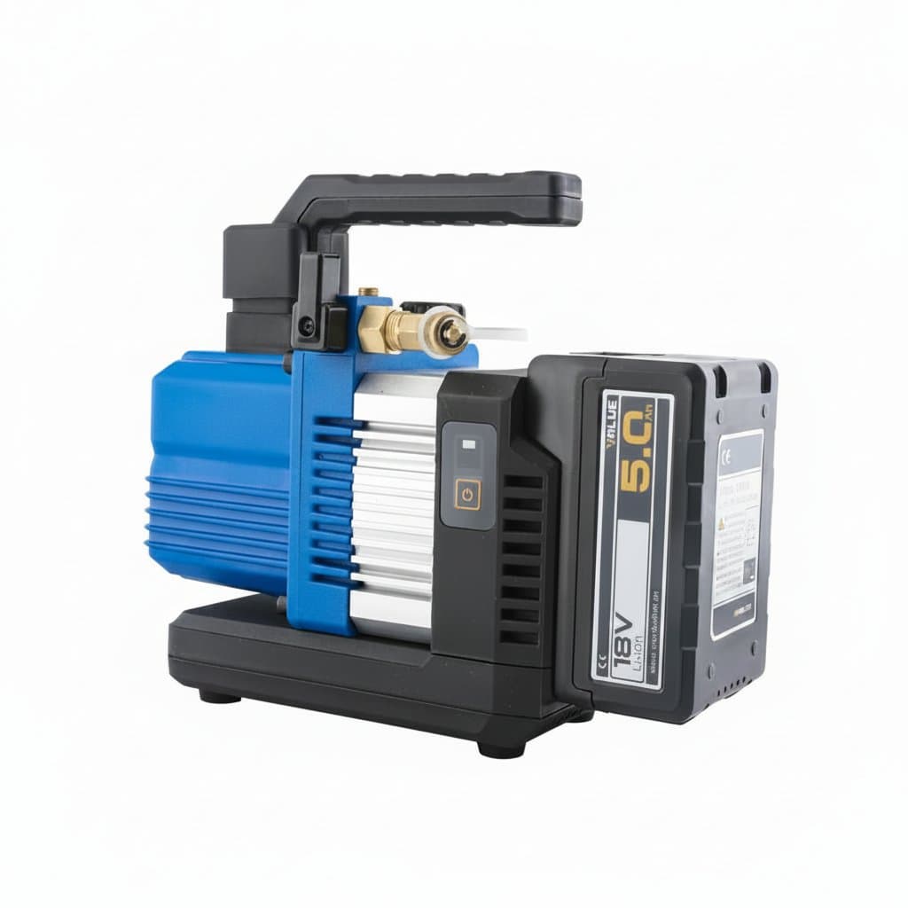 VRP-2SLI lithium battery powered vacuum pump for automotive and household air conditioning systems, achieving 2Pa vacuum pressure.