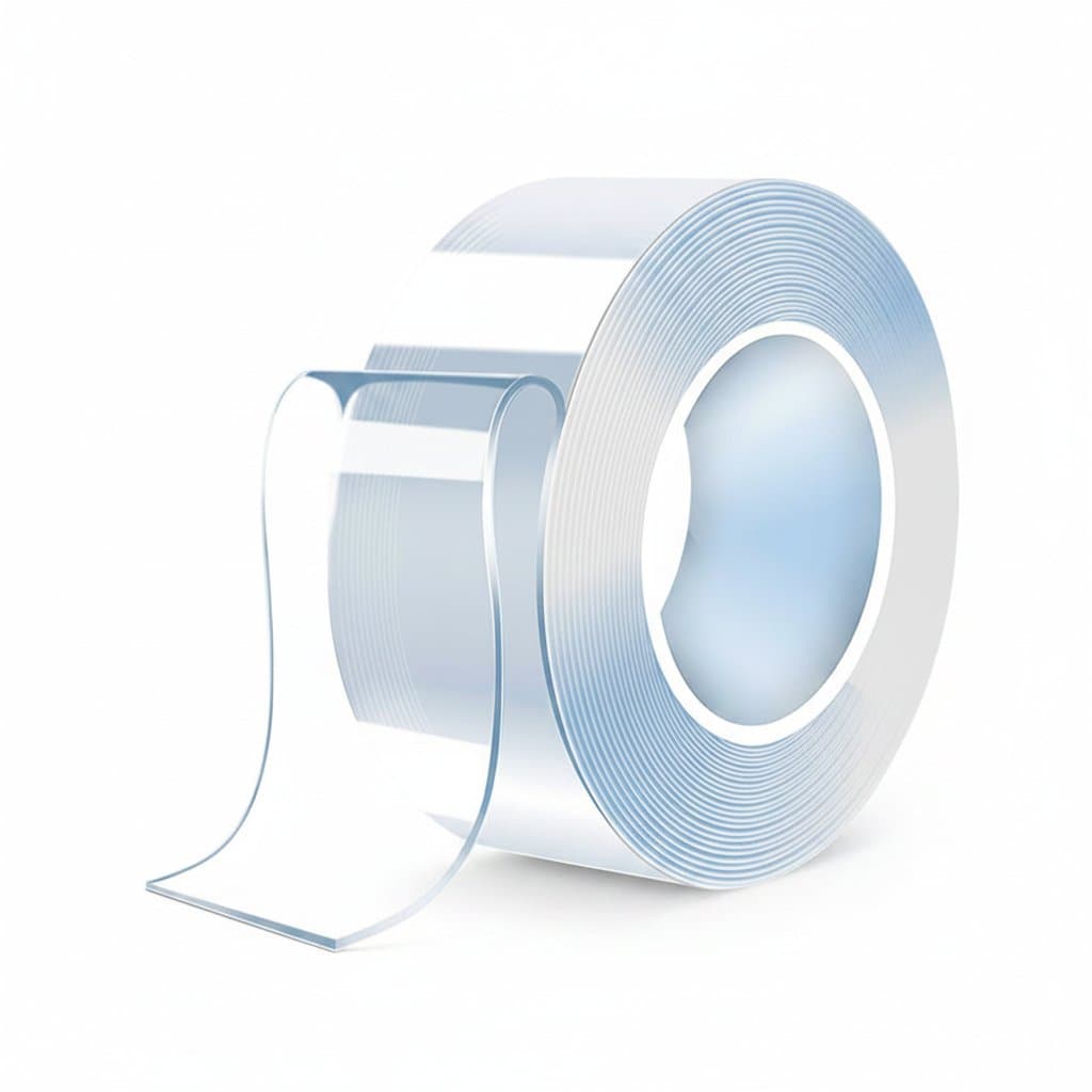 Black leather repair tape for e-bike seats, chairs, and sofas, showing strong adhesive backing and a roll of premium repair material.