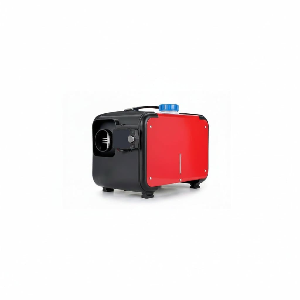 2-8KW Bluetooth portable diesel air heater for trucks, with 12V/24V/220V power options and a single-hole plastic outlet.