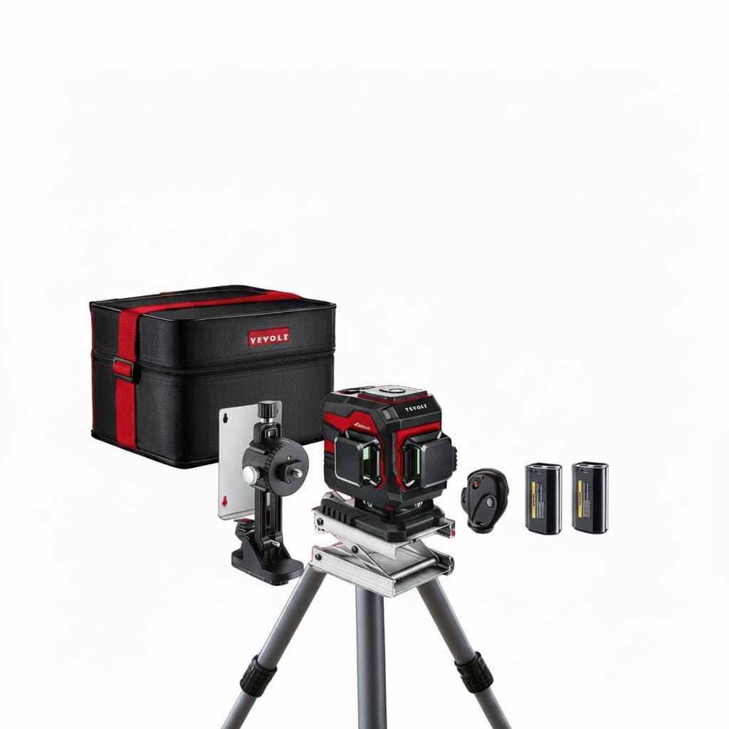 Laser Level | 3/4-Plane 3D/4D 12/16 Lines | Self-Leveling 360° Horizontal & Vertical