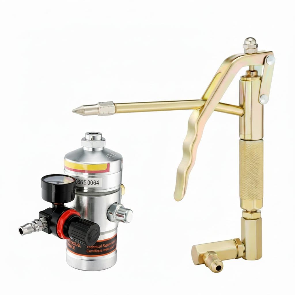 SucceBuy 10000PSI cordless electric grease gun kit with two batteries, charger, and carrying case for professional automotive and machinery maintenance.