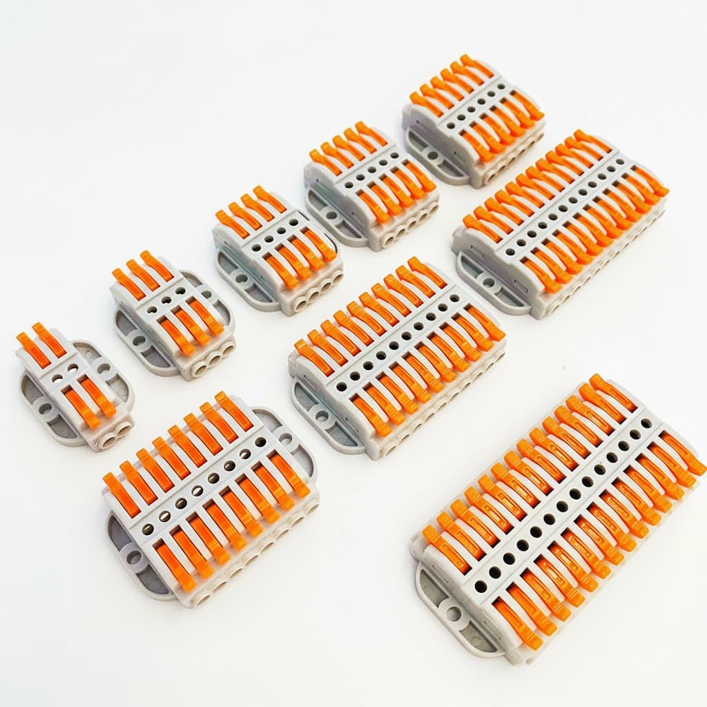 Push-In Wire Connectors | SPL-22-2 Terminal Block | Quick-Secure Electrical Connections