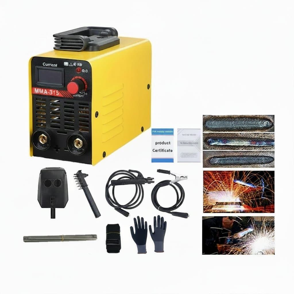 110V 300A Mini IGBT ARC Welding Machine, a compact inverter DC stick welder with adjustable power and overcurrent protection.