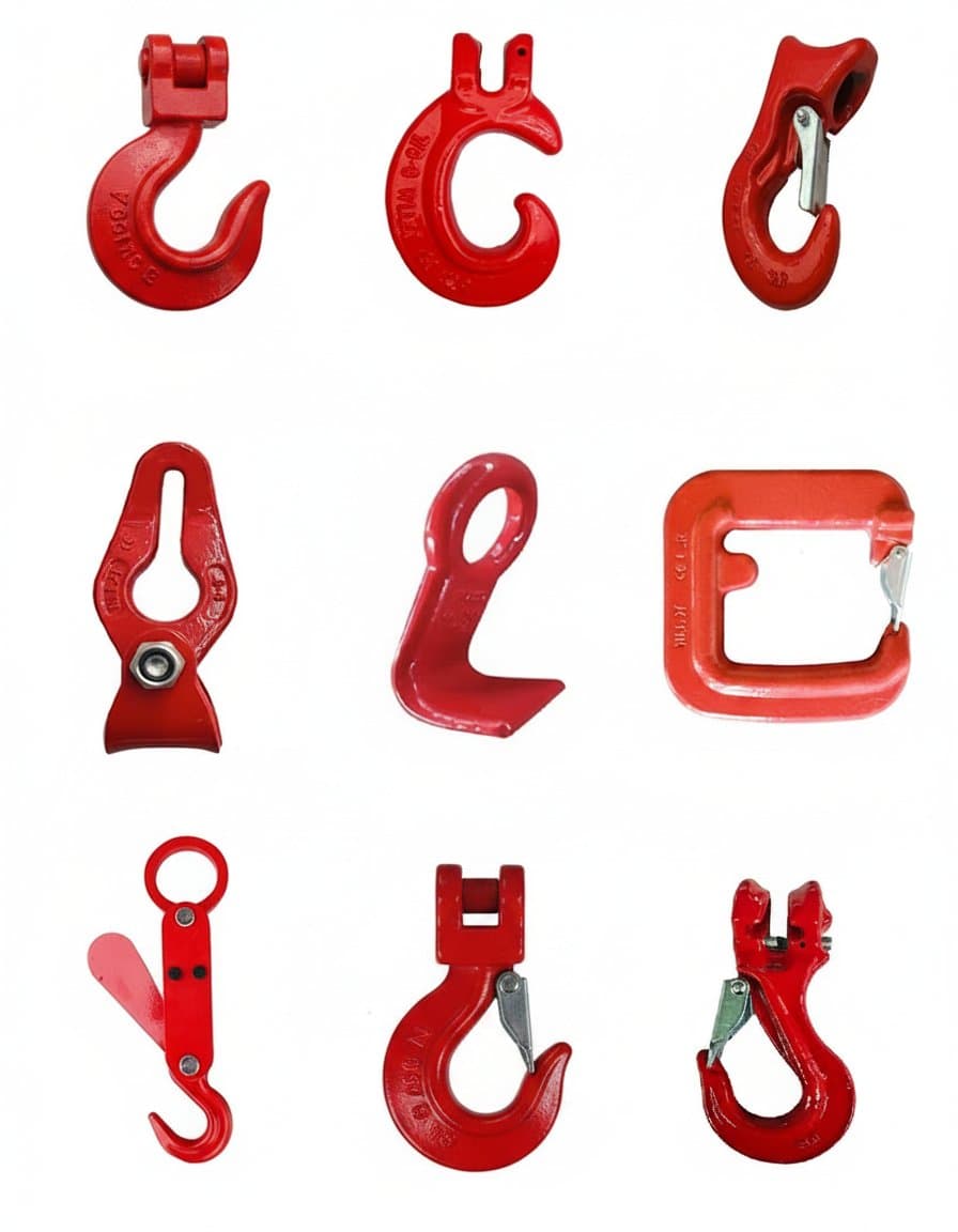 Forged G80 clevis slip hook for logging and hauling, connecting wire rope or chain to lift 1 to 3.75 ton loads with a secure U-type design.