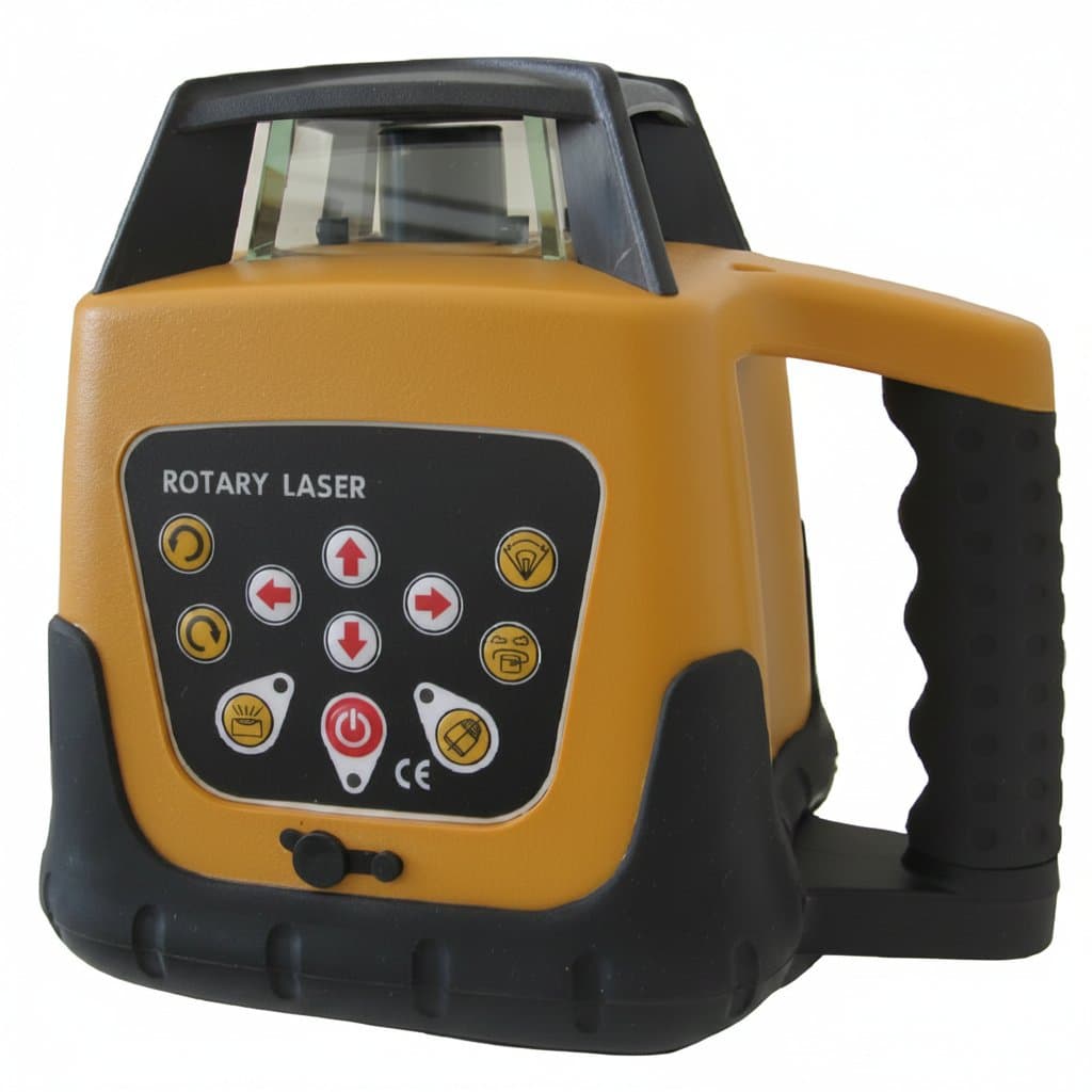 High-Accuracy Rotary Laser Level | 3D Red Beam with 500m Range | Automatic Electronic Self-Leveling