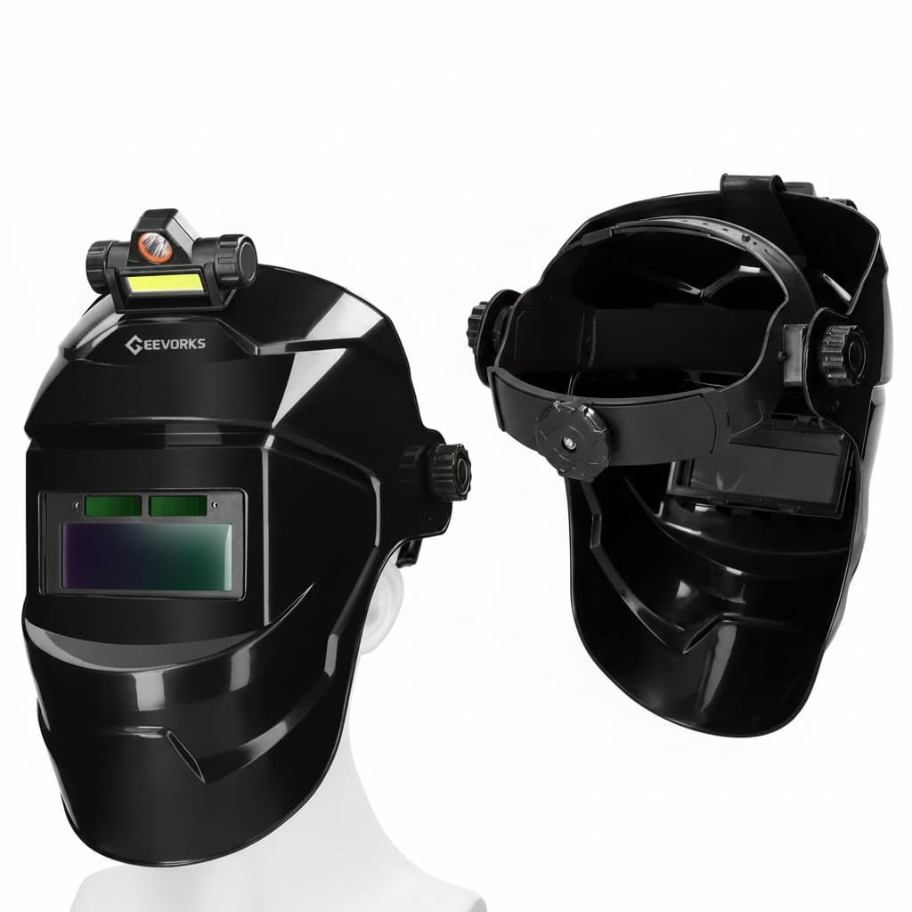 Auto-Darkening Welding Helmet | True-Color Large View Lens | Arc Welding Protection - Image 1