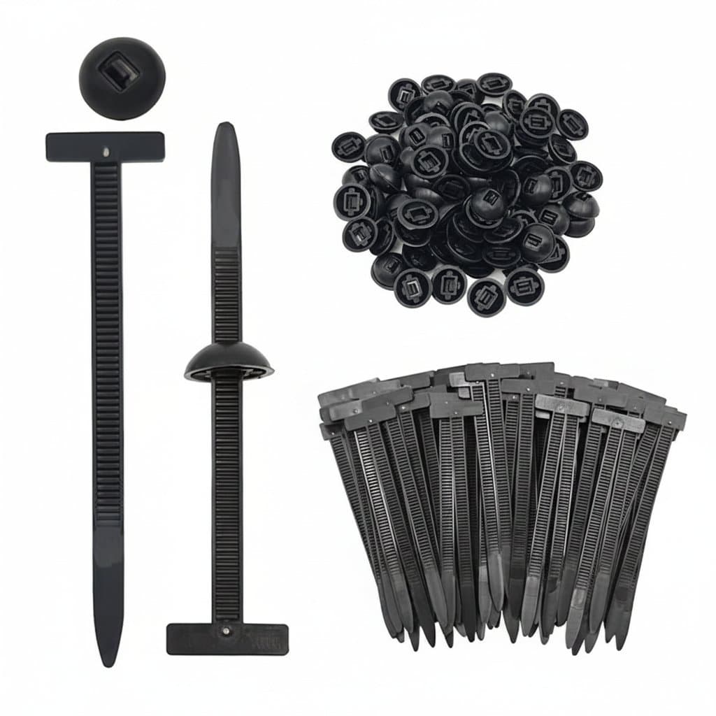 Professional-Grade Self-Locking Cable Ties | Heavy-Duty Fastening & Wire Management Kit