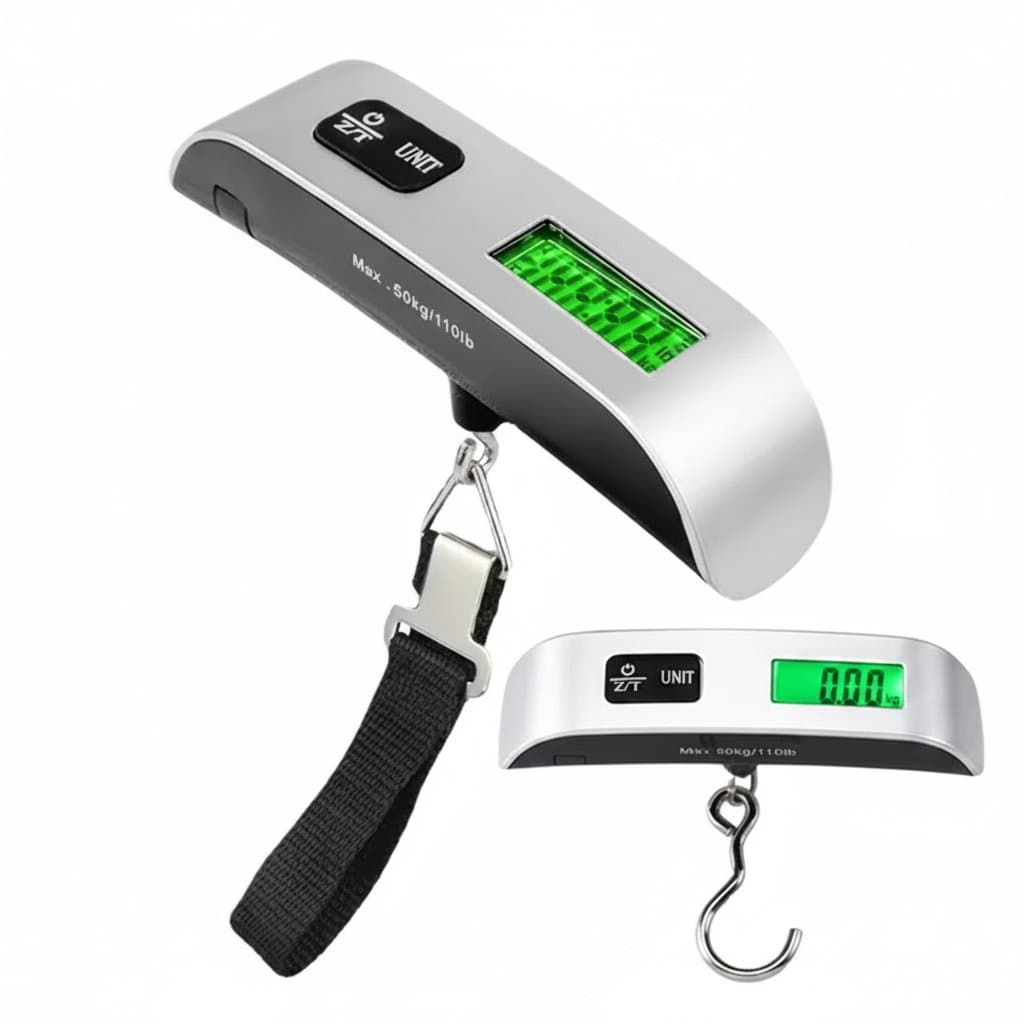 Digital Luggage Scale | Portable Handheld Weighing Tool | 110 lb Capacity