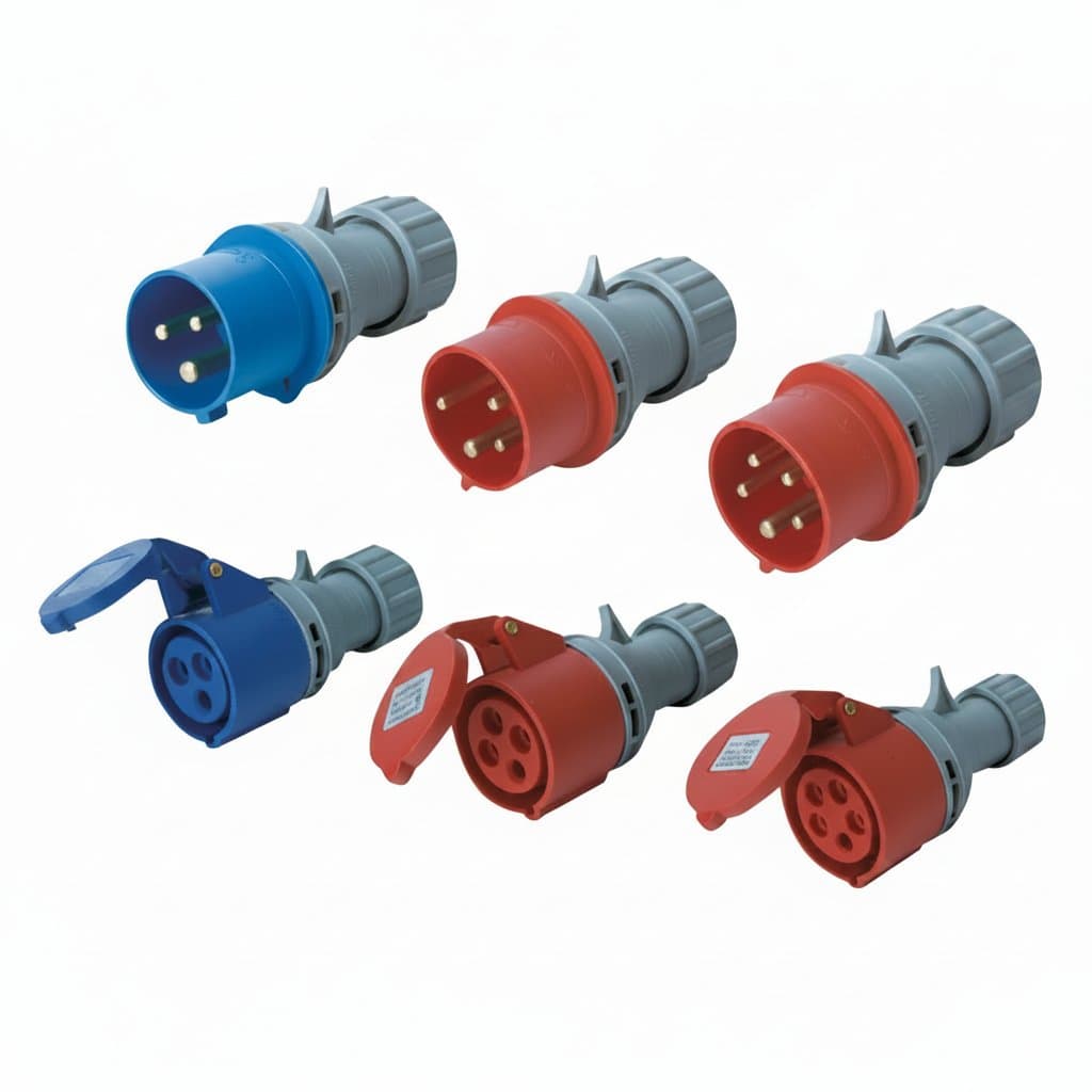 Industrial-Grade IP44 Waterproof Connector | 16A/32A Aviation Socket | 3/4/5-Core Heavy-Duty Plug