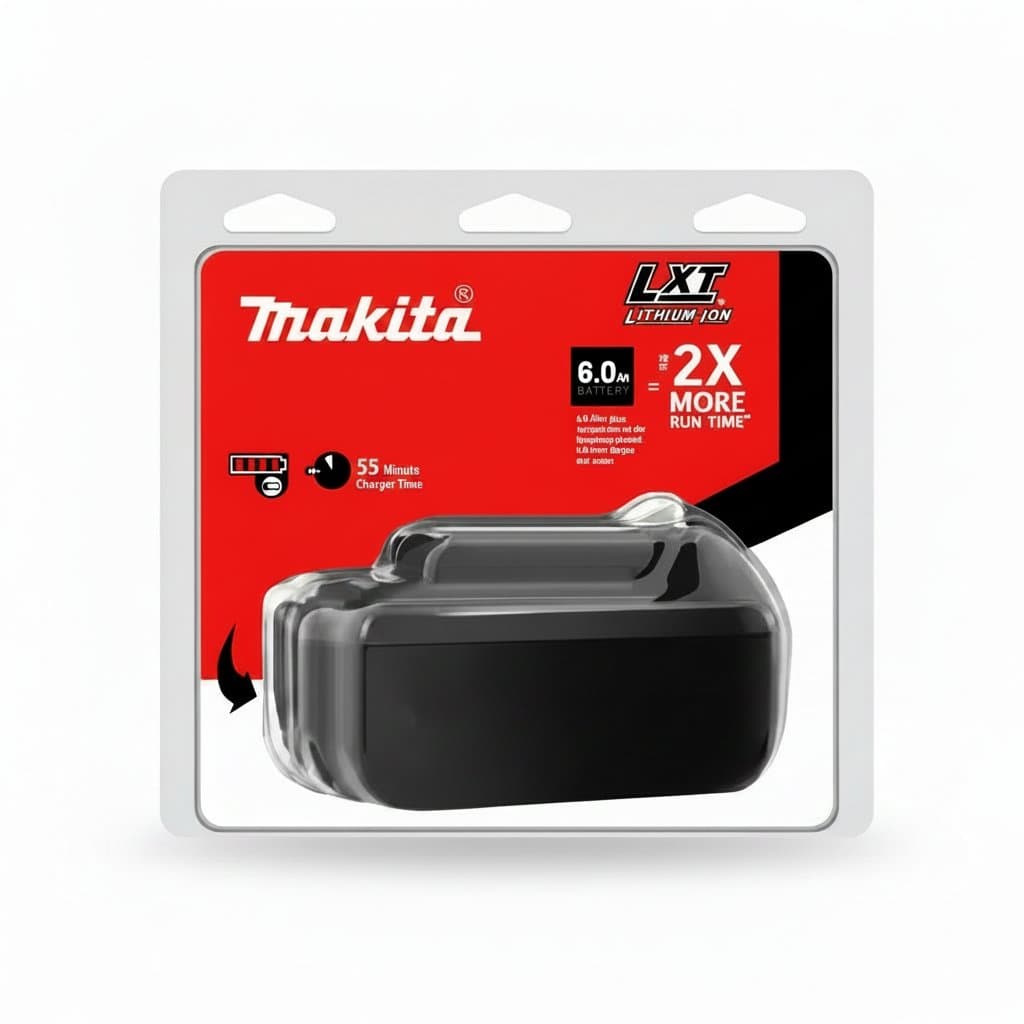 Makita BL1860B 18V Lithium-Ion Battery | High-Capacity 9Ah Power Tool Replacement