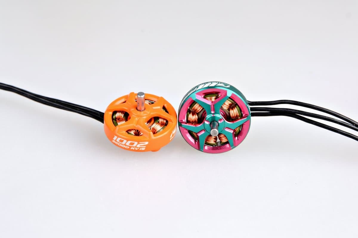 RCINPOWER GTS V3 1002 brushless motor in 14000KV-22000KV for 1-2S tinywhoop and ducted drones.