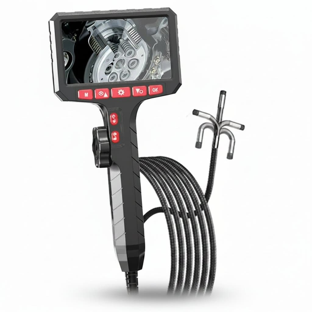 5-inch Industrial Borescope | 3.9mm & 6.0mm Dual Camera | 1080P Inspection Camera - Professional Grade Tool