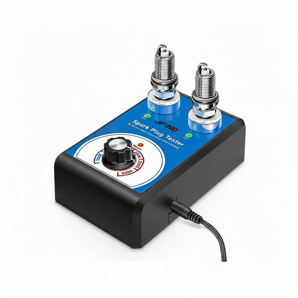 Spark Plug Tester | Dual Hole 13mm | 12V Automotive Ignition Analyzer - Professional Grade Tool