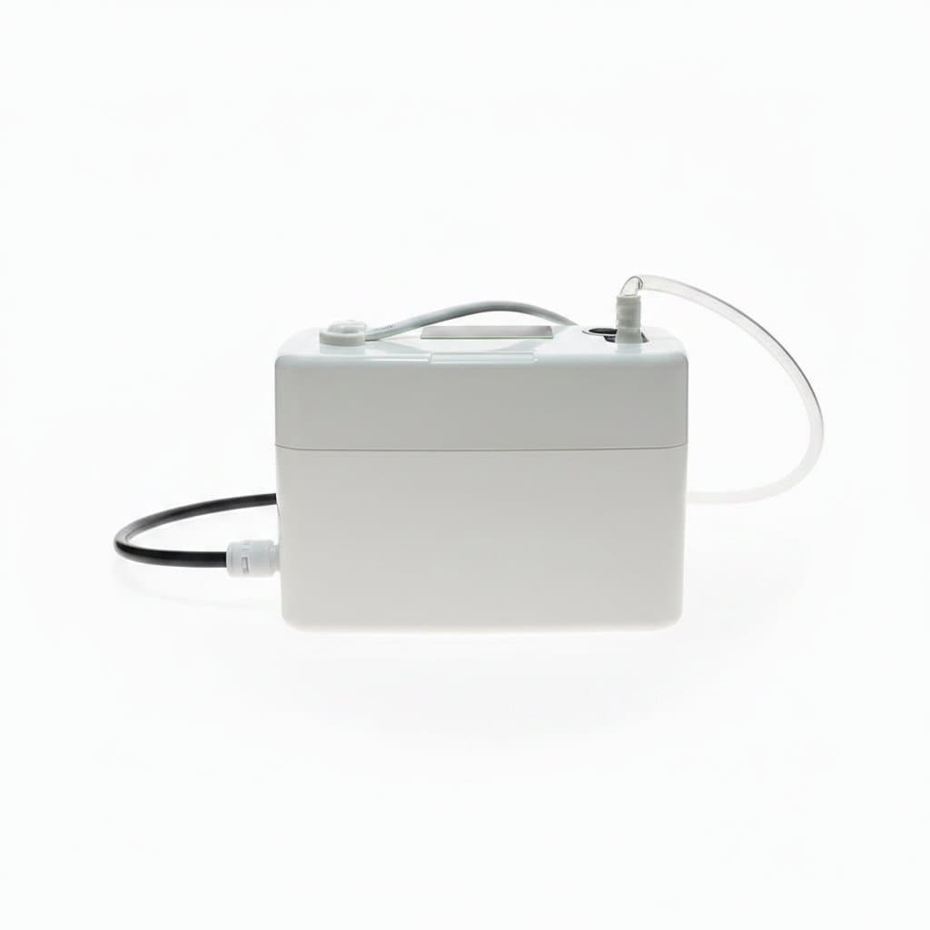 Condensate pump, a compact unit.