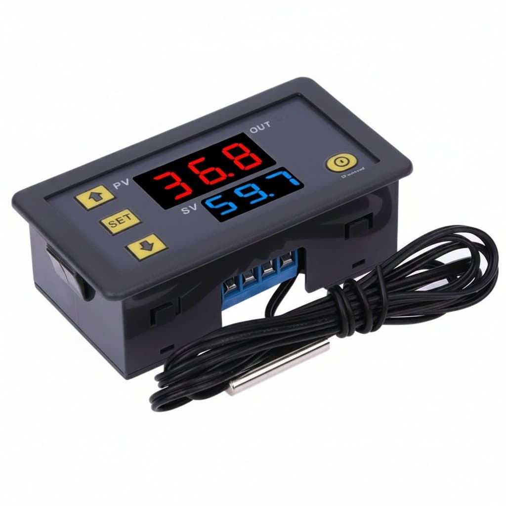 Digital Thermostat | W3230 Controller for Heating & Cooling Systems | 12V/24V/220V