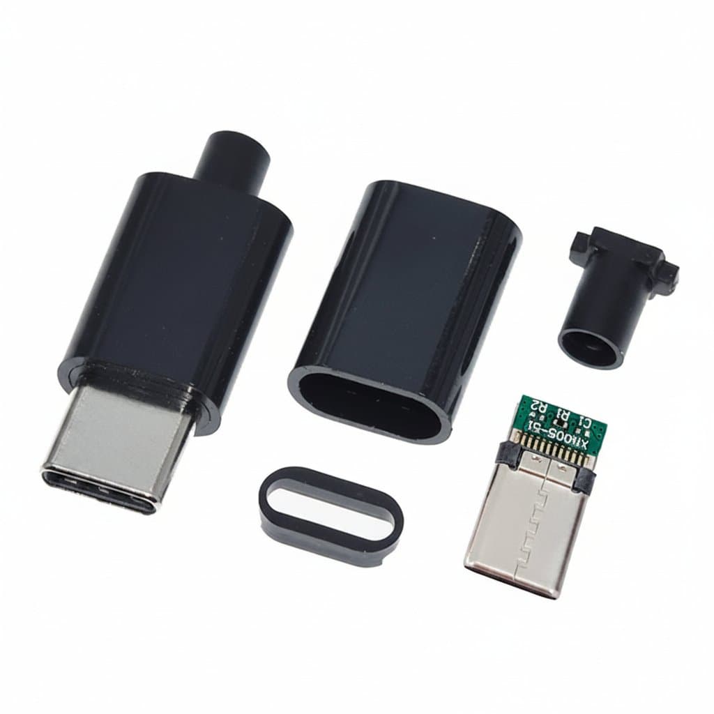 USB-C 3.1 Fast Charging Ports | 10-Pack DIY Connectors | 3A Power & Data Terminals - Image 1