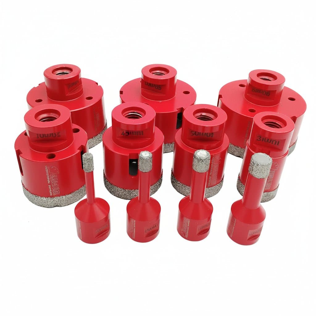 SHDIATOOL1pc /2pcs Drilling Core Bit 6-75mm Tile Drill M14 Marble Hole Saw Porcelain Drilling Bit Bell Saw Crown