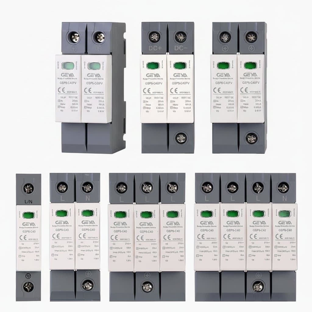 Surge Protection Device | 40KA 600V/1000V AC/DC | 1-4 Pole Low Voltage Home & Panel Arrester