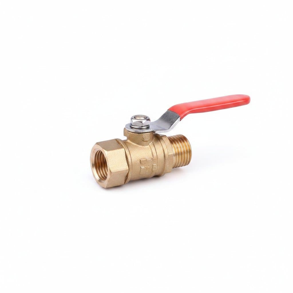 Brass Ball Valve | G1/8-G3/8 Thread & 8-10mm Barb Fittings for Secure Plumbing Connections