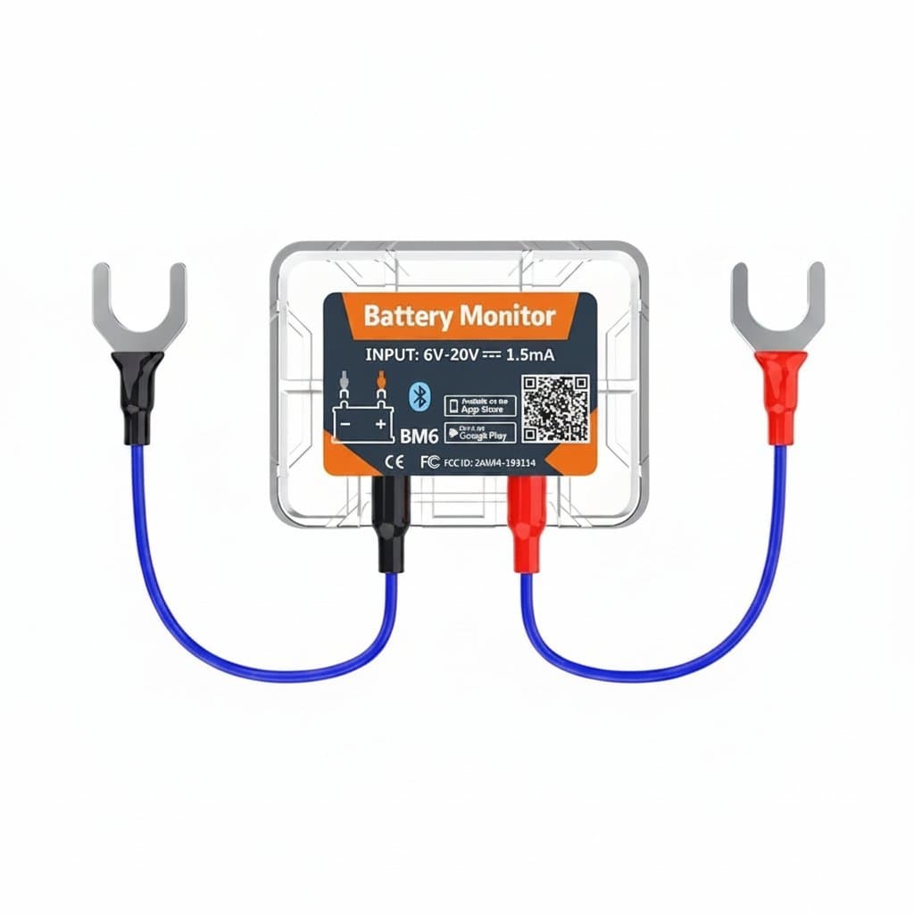 Bluetooth 4.0 12V Battery Monitor | Car & Motorcycle Battery Health | Android iOS App - Professional Grade Tool